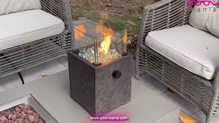 Table top firepit  tabletop fireplaces for propane gas cylinder coolmaniacom [upl. by Parshall]