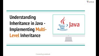 15 Understanding Inheritance in Java Implementing MultiLevel Inheritance [upl. by Corilla]