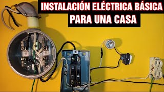 Cómo Hacer una Instalación Eléctrica Para una Casa electricidad [upl. by Gravante684]