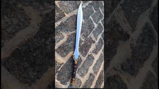 Forging a Spartan Sword from a Rusted Chain  Laconian Blade Resurrection diy blacksmith handmade [upl. by Htinnek]