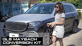 2021 Mercedes Benz Gls up to Gls Maybach conversion kit by Summer Auto Parts [upl. by Eigroeg]