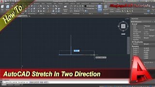 Autocad Tutorial Dynamic Block Stretch In Two Direction [upl. by Irtimid515]