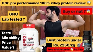 GNC PRO PERFORMANCE WHEY PROTEIN  unboxing amp review Best protein under 2200 gnc protein review [upl. by Thirza183]