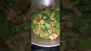 Boiled chicken with mustard leaves [upl. by Anul]