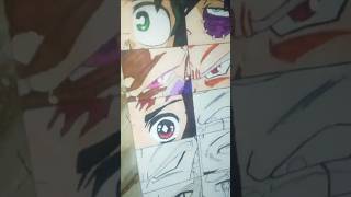 Tanjiro kamado eye drawing👁  Demon Slayer  anime art tanjirokamado eyedrawing shorts [upl. by Aiuqal]