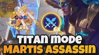 MARTIS TITAN MODE FULL ASSASSIN WITH 40 STACKS IMMORTAL STRONGEST LATE GAME MAGIC CHESS MLBB [upl. by Kunkle]