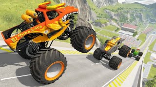 Monster Truck Madness  HighFlying Jumps amp Epic Crashes [upl. by Simonne723]