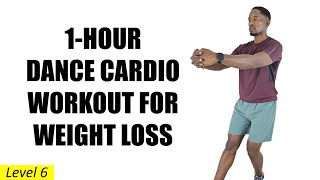 1Hour DANCE CARDIO WORKOUT for Weight Loss for Beginners  No Equipment [upl. by Llatsyrc]