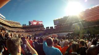 Super Bowl 50 Lady Gaga National Anthem  Blue Angels [upl. by Grimbly]