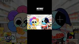 Dandys World  Dandy VS Astro Convenience Store YELLOW BLACK MUKBANG animation mukbang [upl. by Airdnas142]