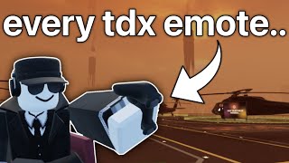 Ranking Every TDX Emote  ROBLOX [upl. by Lejna148]