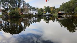 Drone video Autumn in Ålesund sunnmøre museum  Norway [upl. by Tuckie]