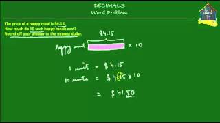 Singapore Maths Grade 5  Primary 5 Decimals Word Problem Q5 [upl. by Evangelist]