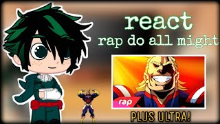 BNHA REAGE AO Rap Do All Might Boku no Hero Academia  O SÍMBOLO DA PAZ  NERD HITS [upl. by Herzen241]