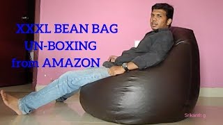 solimo XXXL BEAN BAG Unboxing  Amazon [upl. by Avrom]