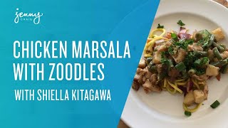 Weight Loss Recipes Chicken Marsala with Zoodles [upl. by Ardella]