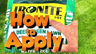 HOW to APPLY IRONITE to LAWN  FAST results greenlawn lawn greengrass [upl. by Eeslek]