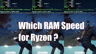 2666 vs 3000 vs 3200 MHz  Ryzen 2nd gen RAM speed comparison Test [upl. by Casady]