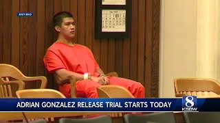 Opening statements begin in Adrian Gonzalez release trial [upl. by Anitsuga12]