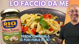 Pesto al tonno con pistacchi e limone ricetta per farlo da sé [upl. by Ranite]