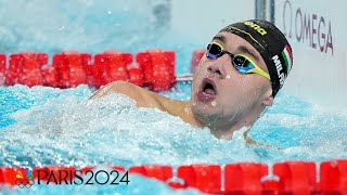 Kristof Milak FOLLOWS THROUGH on favorite status in 100m butterfly win  Paris Olympics  NBC Sports [upl. by Enyala]