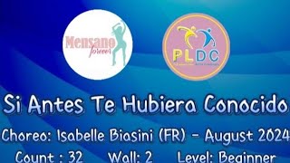 Si Antes Te Hubiera Conocido Line Dance mensanoforever pldcriau linedancelover fridayclass [upl. by Booker]