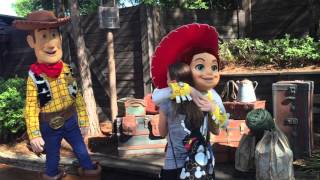 Disney World Characters Meet and Greet Summer 2015 Part 1 [upl. by Marka118]