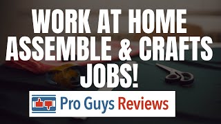 Work At Home Assemble amp Crafts Jobs  Review  Pro Guys Reviews [upl. by Rehteh]