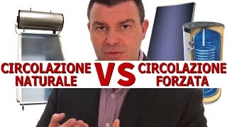 Solare Termico  Circolazione Naturale VS Circolazione Forzata [upl. by Ramoh83]