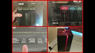 ASUS RPAC68U REPEATERRANGE EXTENDER UNBOXING amp SETUP [upl. by Capello49]