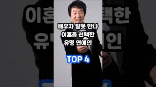 배우자 잘못 만나 이혼을 선택한 유명 연예인 TOP 4 [upl. by Saundra]