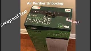 Unboxing Setup and Test using Winix C535 Air Purifier [upl. by Petracca]