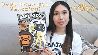 UNBOXING  A Bathing ApeBAPE Kids 2021 AutumnWinter Collection Magazine [upl. by Jarv802]