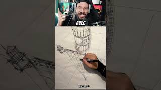 📏✏️Technique de Dessin Incroyable  Dessin en Perspective [upl. by Bee]