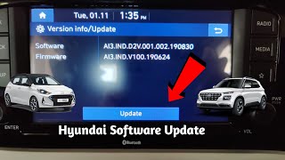 How to Update Infotainment System Software in Cars  Hyundai Grand i10 NiosAura i20 Venue [upl. by Eecram160]