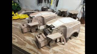 Building Two Wooden John Deere Chopper models [upl. by Lirva]