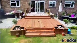 Smooth Faced Hardwood Balau Decking  eDeckscouk [upl. by Ecined]