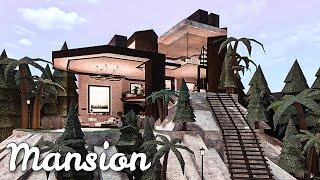 Bloxburg Mansion Modern Hillside House No LargePlot House Build [upl. by Nnylatsirk604]