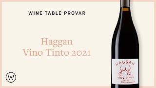 Wine Table provar Haggan Vino Tinto [upl. by Adnov]