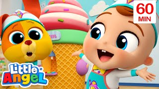 New Ice Cream Machine  Little Angel  Sports amp Games Cartoons for Kids [upl. by Plath]