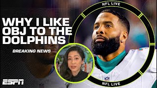 Why I like Odell Beckham Jr signing with the Dolphins  NFL Live [upl. by Neelahtak]