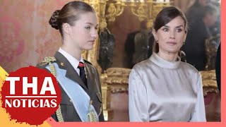 LA PRINCESA LEONOR NO PUEDE CREER LO DE LA REINA LETIZIA DURANTE SU DEBUT EN LA PASCUA MILITAR [upl. by Faun]