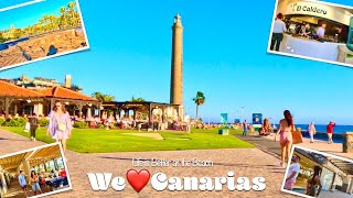 Maspalomas amp Meloneras Seaside Boulevard  January 2023  We❤️Canarias [upl. by Anyotal]