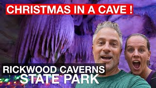 RV Camping at Rickwood Caverns State Park Alabama  Underground Winter Holiday Christmas Lights [upl. by Rosene987]