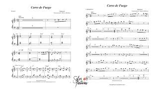 CARRO DE FUEGO GUAYACAN ORQUESTA Sheet Music for Orchestra SALSA PARTITURAS [upl. by Scuram]