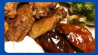 Naked Garlic Parmesan Chicken Wings Unbreaded and Fried [upl. by Nellaf926]