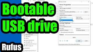 Bootable USB Flash Drive using Rufus MBRGPT LegacyUEFI [upl. by Akihsat767]