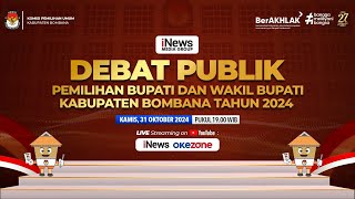 🔴 Live  Debat Publik Calon Bupati dan Wakil Bupati Kabupaten Bombana Tahun 2024 [upl. by Mauri]