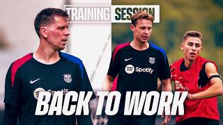 FERMÍN RETURNS amp TRAINS with the GROUP  FC Barcelona Training 🔵🔴 [upl. by Hillel]