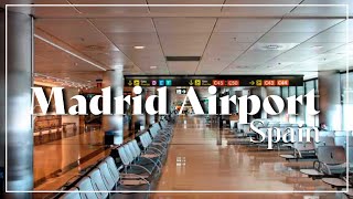 Madrid Airport Barajas 4k Spain Adolfo Suarez Madrid Barajas Aeropuerto MAD T1 Tour [upl. by Fougere211]